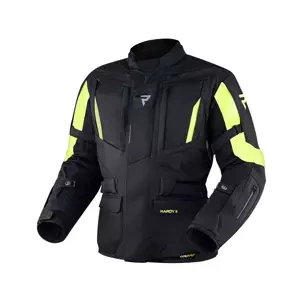 Kurtka tekstylna REBELHORN HARDY II BLACK/FLO YELLOW czarny żółty fluo