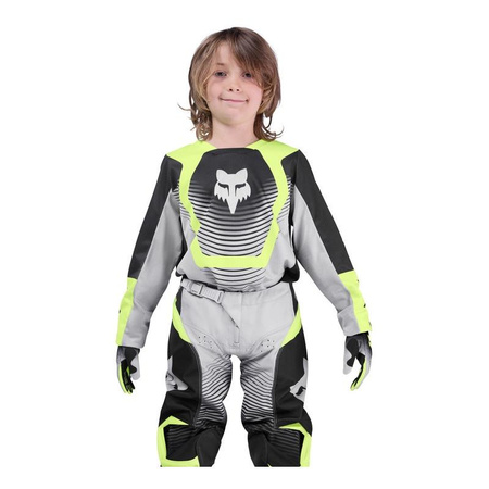 Bluza cross dziecięca FOX JUNIOR 180 COLLECT GREY/YELLOW szary żółty