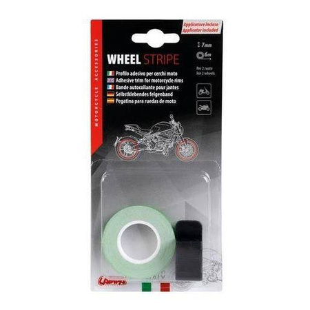 Taśma paski na rant felgi LAMPA RACING GREEN