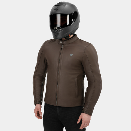 Kurtka skórzana SHIMA HUNTER 3.0 G2 BROWN brązowy