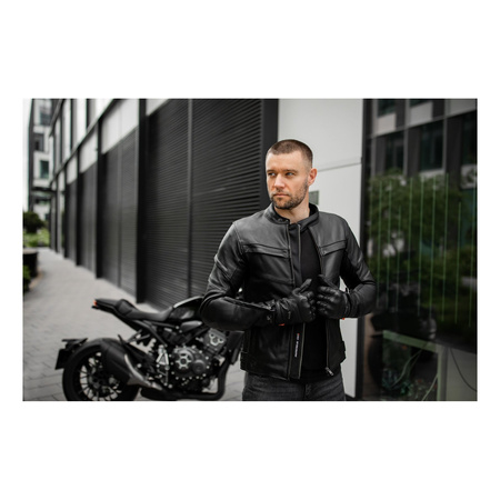 Kurtka skórzana SECA DARKSIDE TFL BLACK czarny