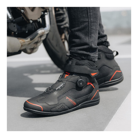 Buty motocyklowe Rebelhorn Spark II czarny-czerwony