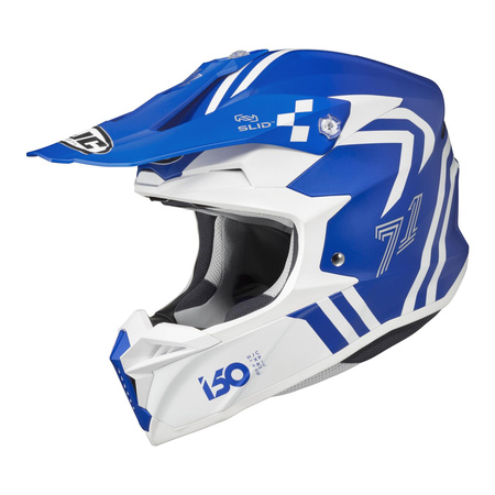 Kask cross HJC I50 HEX WHITE/BLUE biały niebieski