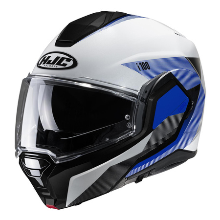 Kask szczękowy HJC I100 BESTON WHITE/BLUE biały niebieski czarny