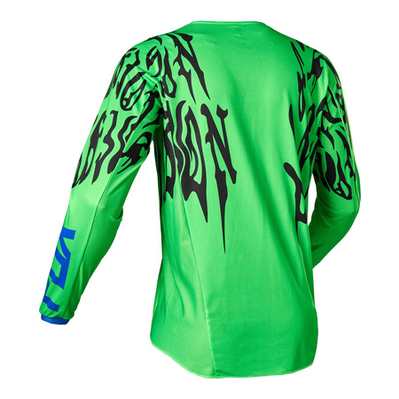 Bluza cross FOX 180 PERIL FLUORESCENT GREEN zielony fluo czarny niebieski