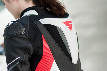 Kombinezon jednoczęściowy damski SHIMA MIURA RS WHITE/FLUO czarny biały czerwony fluo