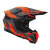 Kask cross AIROH TWIST 3 DYNASTY ORANGE MATT czarny szary pomarańczowy fluo
