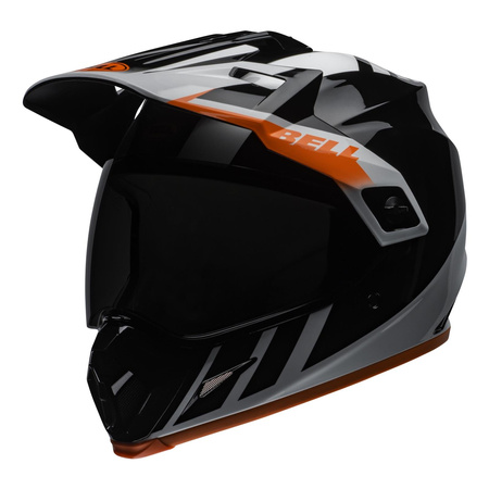 Kask integralny BELL MX-9 ADVENTURE MIPS DASH BLACK/WHITE/ORANGE biały czarny pomarańczowy