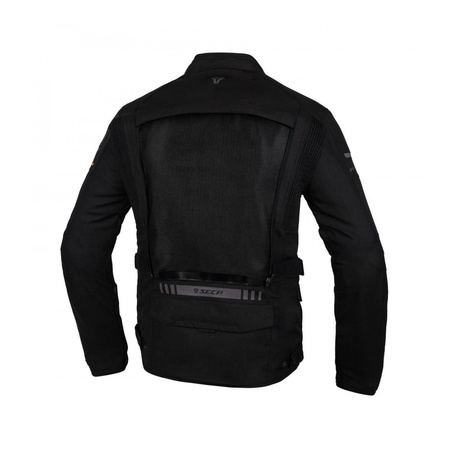 Kurtka tekstylna SECA STRADA EVO BLACK czarny