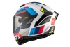 Kask szczękowy MT ATOM 2 SV BAST WHITE/BLUE/RED biały niebieski czerwony czarny