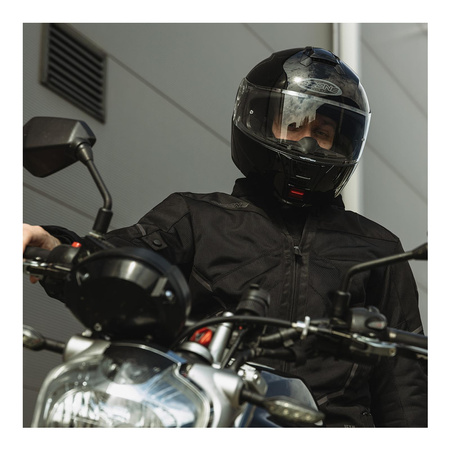 Kask szczękowy OZONE FP-01 PINLOCK READY BLACK czarny