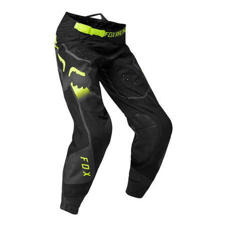 Spodnie cross dziecięce FOX JUNIOR 360 VIZEN BLACK czarny żółty fluo