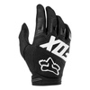 Rękawice cross dziecięce FOX JUNIOR DIRTPAW RACE BLACK czarny biały