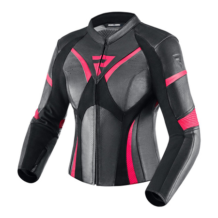 Kombinezon dwuczęściowy damski REBELHORN REBEL LADY BLACK/PINK czarny różowy