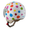 Kask otwarty NZI PASARELA LUNAR MULTICOLOR MATT biały czerwony niebieski różowy żółty