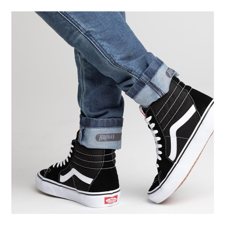 Jeansy motocyklowe damskie BROGER OHIO WASHED BLUE niebieski