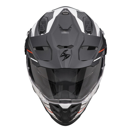 Kask integralny SCORPION ADF-9000 AIR FEAT MATT WHITE/BLACK/RED biały czarny czerwony