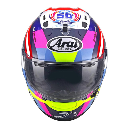 Kask integralny ARAI RX-7 V EVO MISANO niebieski żółty fluo biały różowy czerwony pomarańczowy