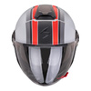 Kask otwarty SCORPION EXO-CITY II VEL MATT GREY/RED szary czerwony