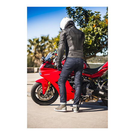 Kurtka skórzana REBELHORN ROCKET BLACK czarny