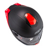 Kask integralny NZI WAKE STREAM BOOSTER SOLID BLACK RED MATT czarny czerwony