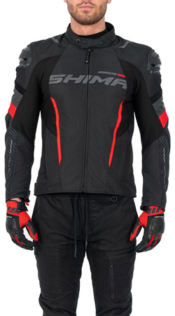 Kurtka tekstylna SHIMA SOLID 2.0 RED czarny czerwony