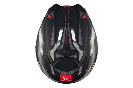 Kask szczękowy MT ATOM 2 SV BAST BLACK/GREY czarny szary czerwony