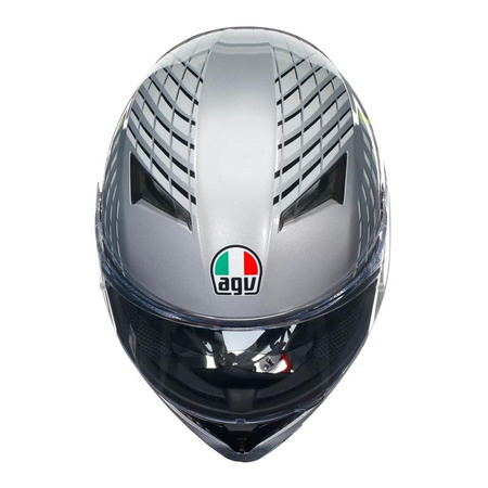 Kask integralny AGV K3 FORTIFY GREY/BLACK/FLUO YELLOW szary żółty fluo czarny