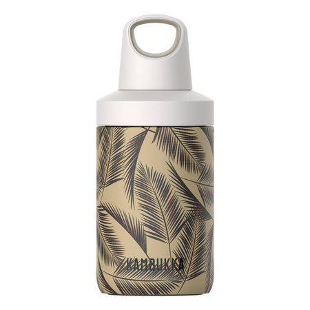 Butelka termiczna KAMBUKKA RENO INSULATED Palms 300ml brązowy czarny biały