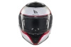 Kask szczękowy MT ATOM 2 SV EMALLA MATT WHITE/BLACK/RED biały czarny czerwony