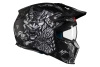 Kask otwarty z wpinaną szczęką MT STREETFIGHTER SV S HELLISH MATT BLACK/GREY czarny szary