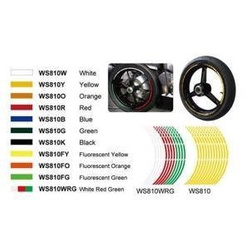 Taśma paski na rant felgi KEITI FLUO. ORANGE