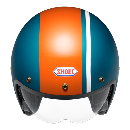 Kask otwarty SHOEI J.O 2 AVENTURE TC-2 niebieski pomarańczowy
