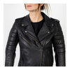 Kurtka skórzana damska OZONE RAMONES MODERN LADY MATT BLACK czarny