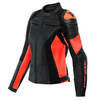 Kurtka skórzana damska DAINESE RACING 4 LADY BLACK/FLUO RED czarny czerwony fluo