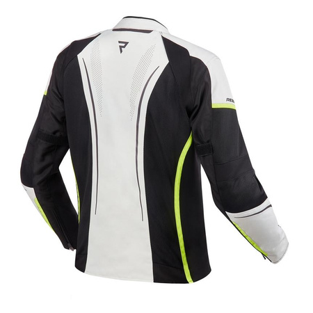 Kurtka tekstylna damska REBELHORN FLUX LADY BLACK/ICE/FLO YELLOW czarny szary żółty fluo