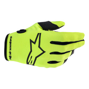 Rękawice cross dziecięce ALPINESTARS RADAR JUNIOR FLUO YELLOW/BLACK żółty fluo czarny