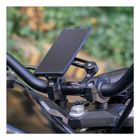 Motocyklowy zestaw do zamocowania telefonu MOTO BUNDLE SAMSUNG GALAXY S21+ NA KIEROWNICĘ BLACK czarny