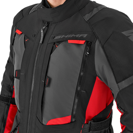 Kurtka tekstylna SHIMA HERO 2.0 MEN RED czarny szary czerwony