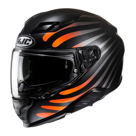 Kask integralny HJC F71 ZEN BLACK/ORANGE czarny pomarańczowy