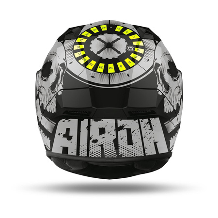 Kask integralny Airoh VALOR AKUNA YELLOW MATT czarny szary żółty fluo