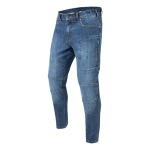 Jeansy motocyklowe REBELHORN RAGE II TAPERED FIT WASHED BLUE niebieski