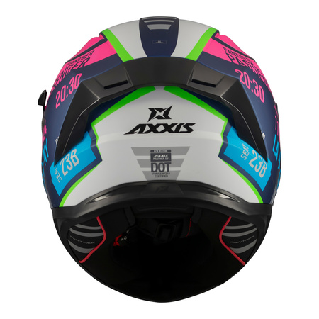 Kask integralny AXXIS PANTHER SV PASSENGER C8 MATT niebieski różowy zielony szary