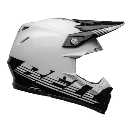 Kask cross BELL MOTO-9 MIPS LOUVER BLACK/WHITE biały czarny