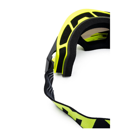Gogle motocyklowe IMX SAND FLUO YELLOW MATT/BLACK SZYBA SILVER IRIDIUM + CLEAR żółty fluo czarny