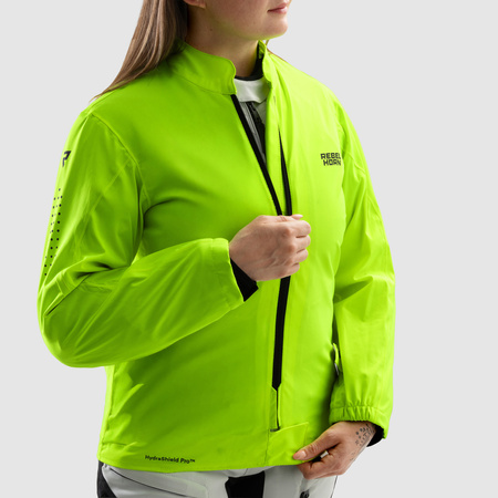Kurtka tekstylna damska REBELHORN HARDY 3.0 LADY BLACK/GREY/FLUO YELLOW czarny szary żółty fluo