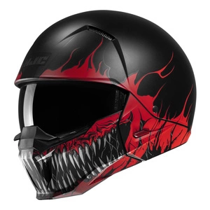 Kask otwarty HJC I20 SCRAW BLACK/RED czarny czerwony