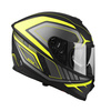 Kask integralny LAZER RAFALE HEXA BLACK/YELLOW czarny mat szary żółty fluo