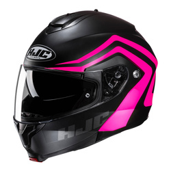 Kask szczękowy HJC C91N NEPOS BLACK/PINK czarny różowy