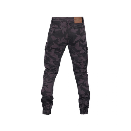 Jeansy motocyklowe RICHA APACHE BLACK CAMO czarny szary